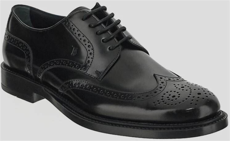 TOD'S Leren Derby Schoen Black Heren