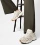 TOD'S Leren en stoffen sneakers Beige Dames - Thumbnail 2