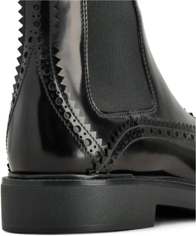 TOD'S Leren Enkellaars Black Dames