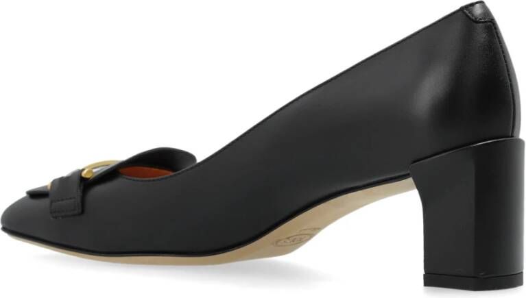 TOD'S Leren hoge hakken Black Dames