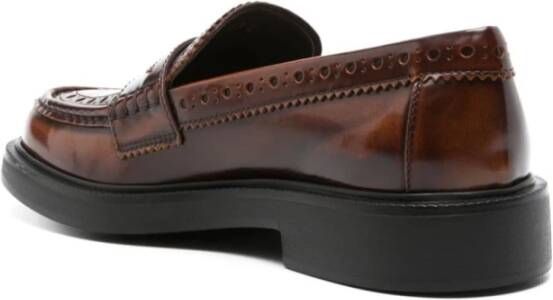 TOD'S Leren Kalfsleren Gevangen Stijl Schoenen Brown Dames