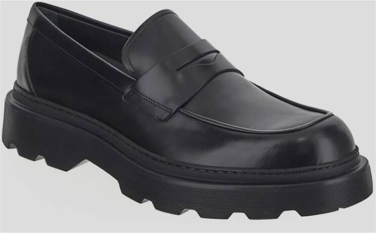 TOD'S Leren Loafer Schoen Black Heren