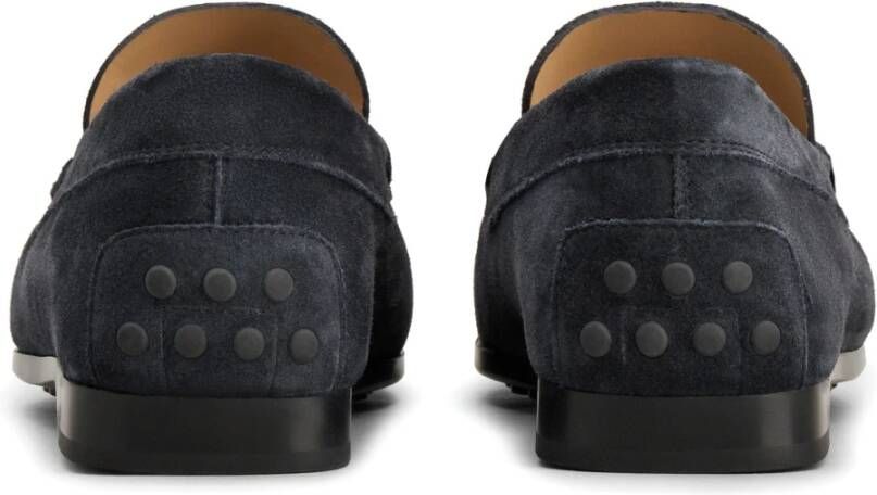 TOD'S Leren Loafer Schoen Blue Heren