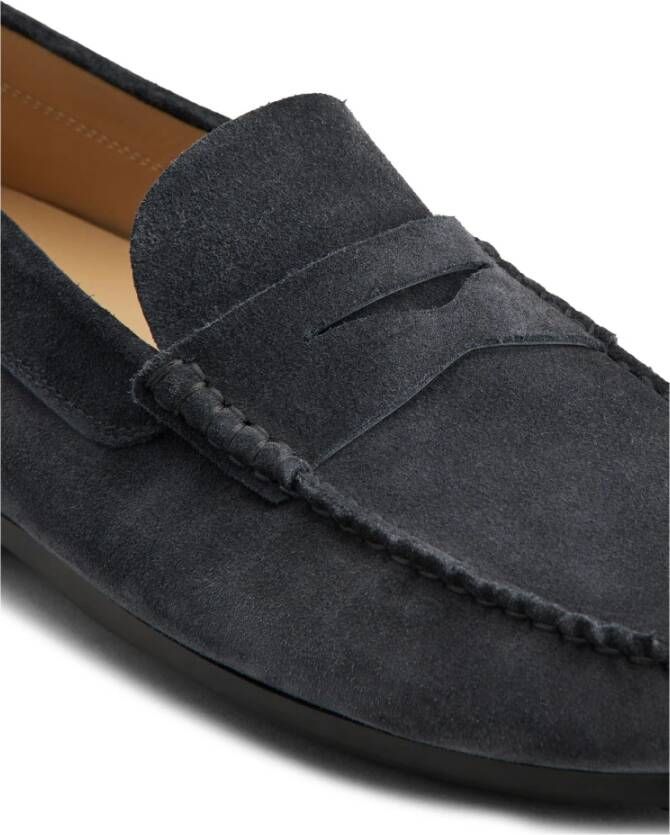 TOD'S Leren Loafer Schoen Blue Heren