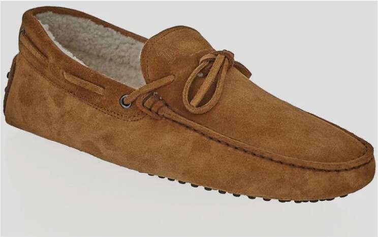 TOD'S Leren Loafer Schoen Brown Heren