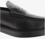 TOD'S Leren Loafers Amandel Teen Front Strap Black Heren - Thumbnail 10