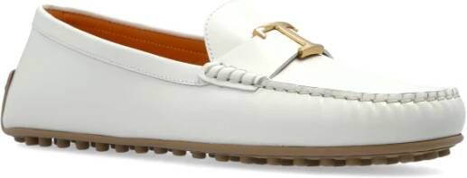 TOD'S Leren loafers Beige Dames