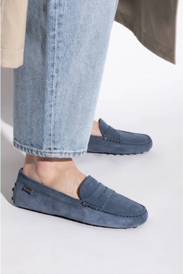 TOD'S Leren Loafers Blue Dames