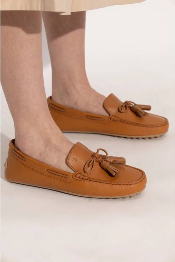 TOD'S Leren loafers Brown Dames