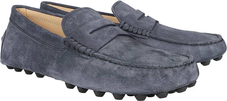 TOD'S Leren Loafers Gray Heren