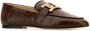 TOD'S Leren Loafers met Kettingring Brown Dames - Thumbnail 2