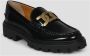 TOD'S Leren Loafers met Metalen Ketting Accessoire Black Dames - Thumbnail 2