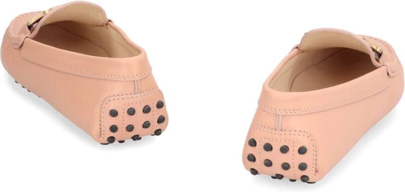 TOD'S Leren Loafers met Rubberen Studs Pink Dames