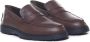 TOD'S Leren Loafers Rubberen Zool Made in Italy Brown Heren - Thumbnail 6