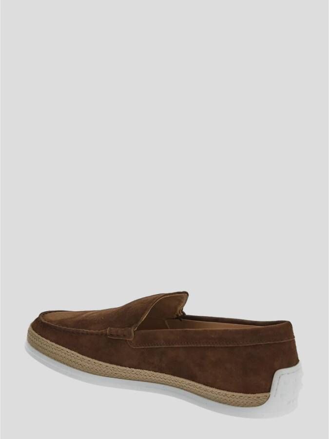 TOD'S Leren Loafers voor Heren Brown Heren