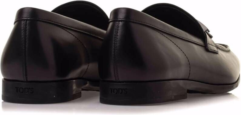 TOD'S Leren Mocassin Loafers Black Heren