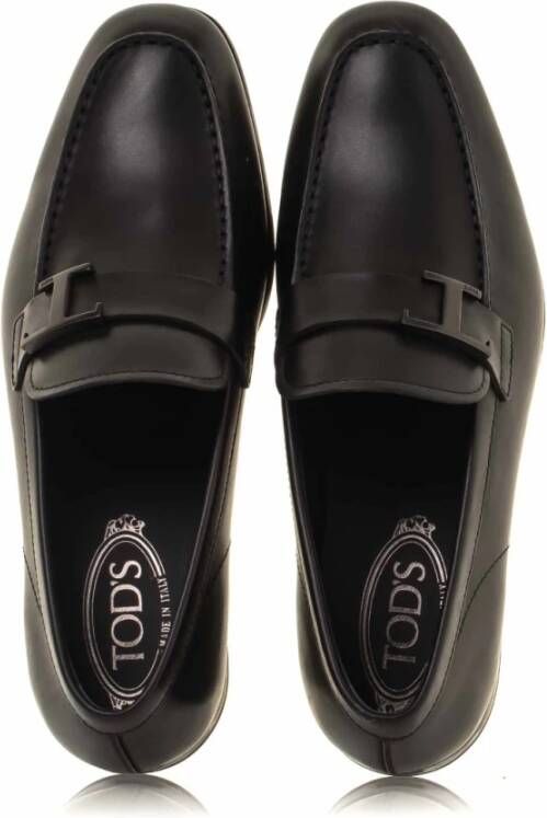 TOD'S Leren Mocassin Loafers Black Heren