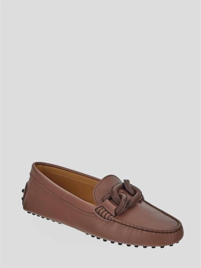 TOD'S Leren Mocassins Brown Dames