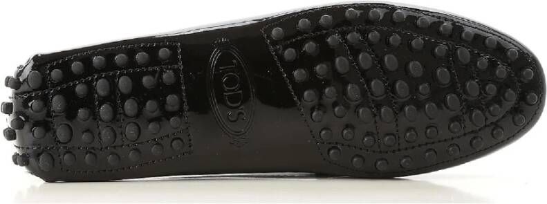 TOD'S Leren Mocassins met Metalen Gesp Black Dames