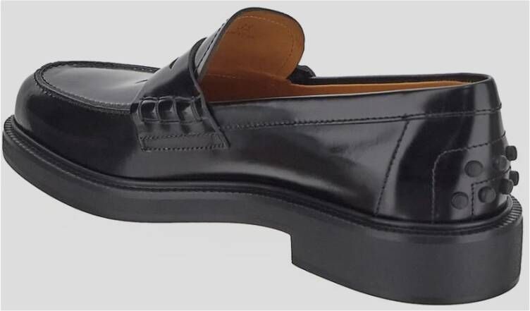 TOD'S Leren Patent Loafer Schoen Black Dames