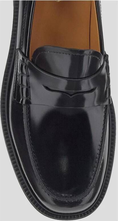 TOD'S Leren Patent Loafer Schoen Black Dames