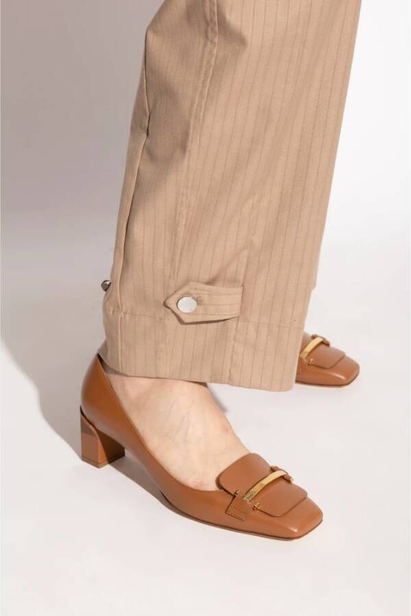 TOD'S Leren schoenen met hak Brown Dames