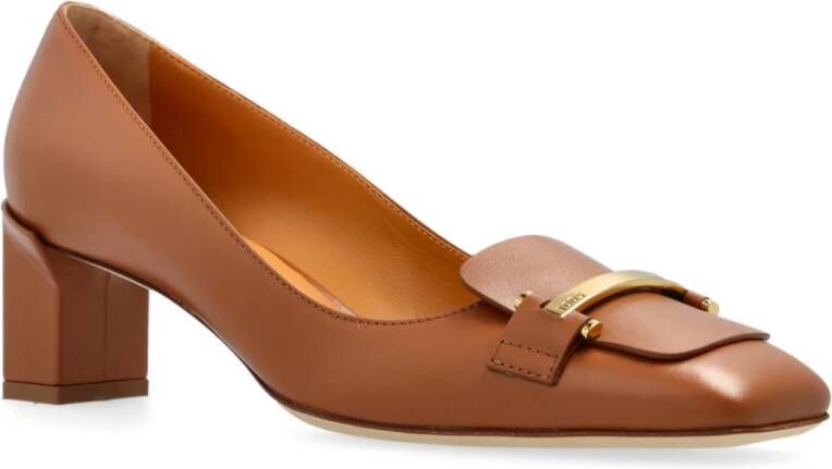 TOD'S Leren schoenen met hak Brown Dames