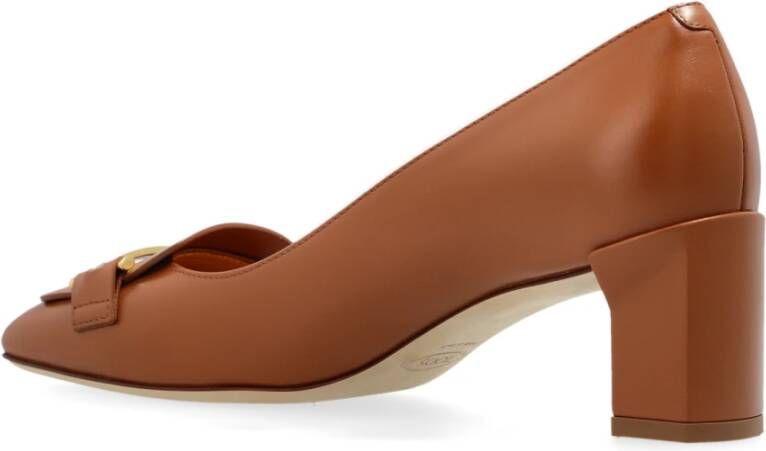 TOD'S Leren schoenen met hak Brown Dames