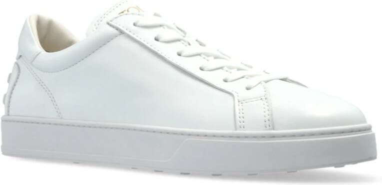 TOD'S Leren sneakers White Dames