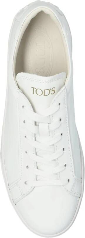 TOD'S Leren sneakers White Dames