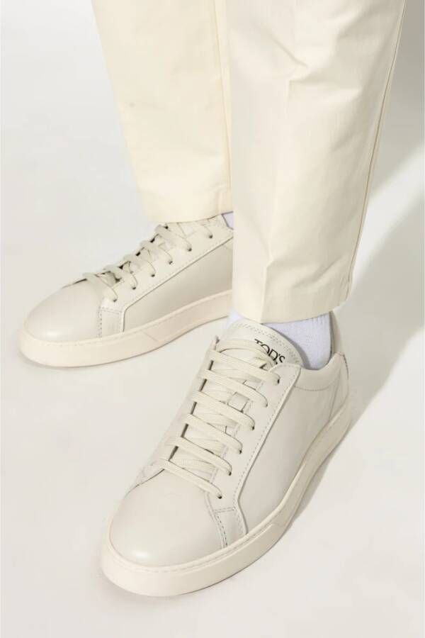 TOD'S Leren sneakers White Heren