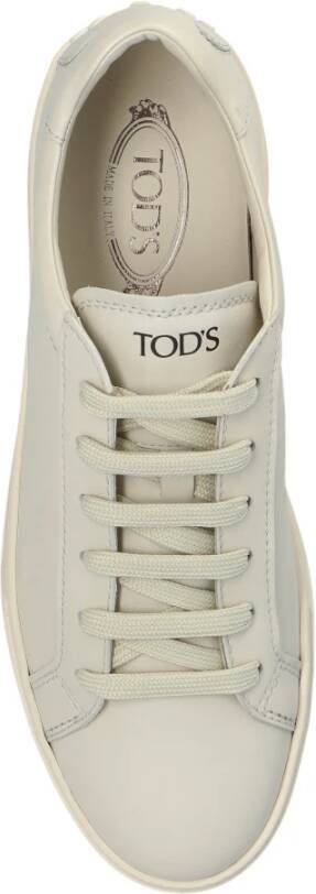 TOD'S Leren sneakers White Heren