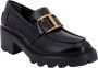 TOD'S Zwarte elegante loafers met middelhak Black Dames - Thumbnail 2