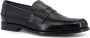 TOD'S Logo detail leren loafer gemaakt in Italië Black Heren - Thumbnail 2