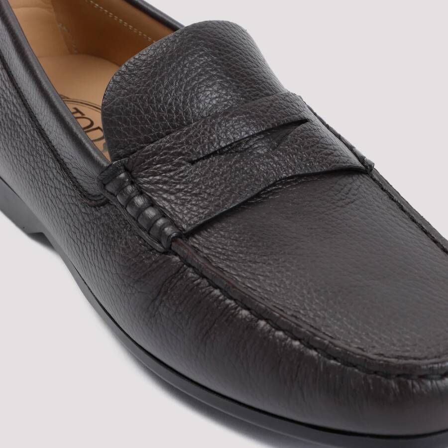 TOD'S Luxe Deer Skin Loafers Black Heren