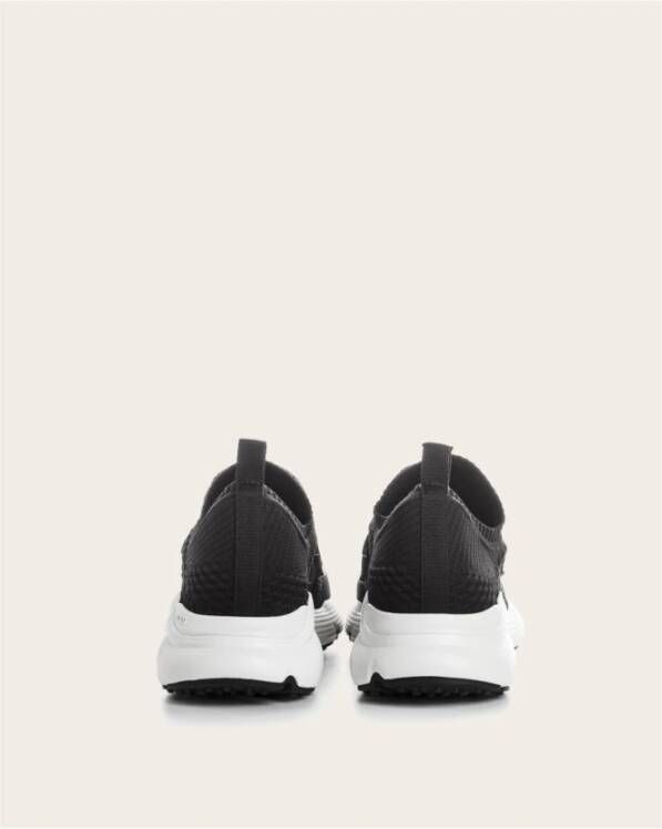 TOD'S Mesh en Grosgrain Ketting Sneakers Black Dames