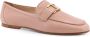 TOD'S Metalen Detail Leren Loafer Beige Dames - Thumbnail 2