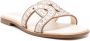 TOD'S Mousse Leren Stud Sandaal White Dames - Thumbnail 2