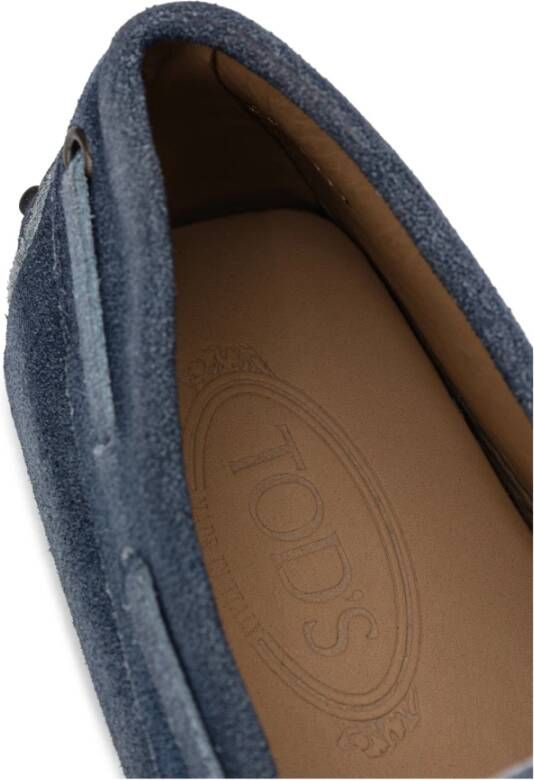 TOD'S Nieuwe laccetto gommini mocassin stijl Blue Heren