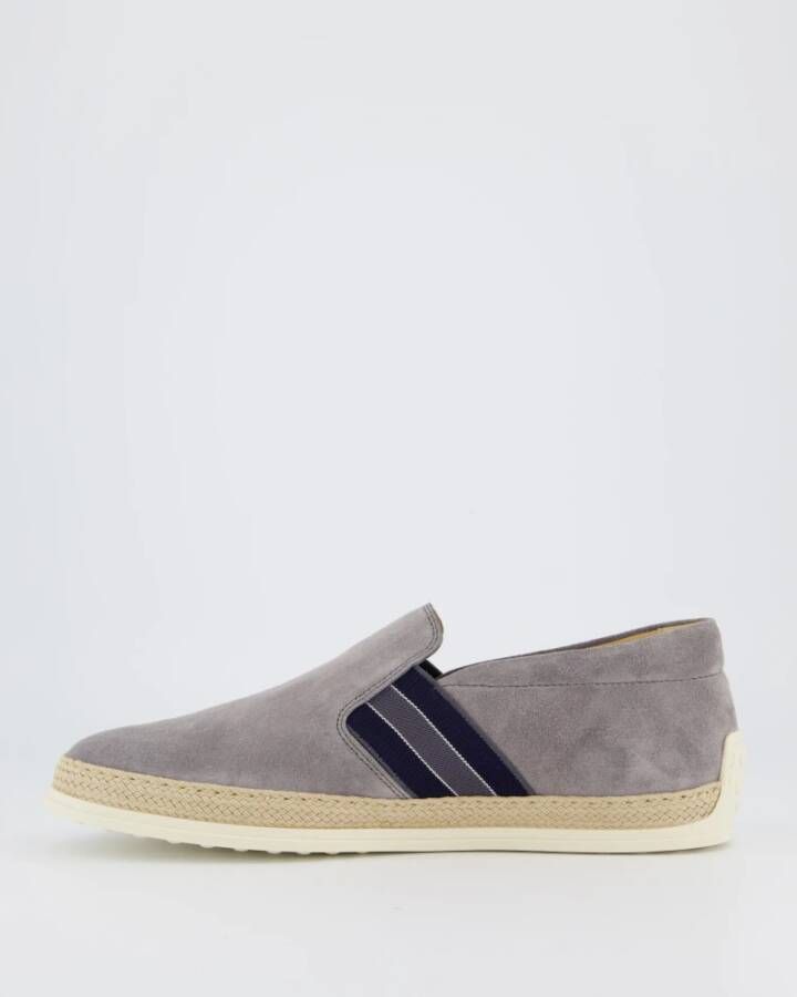 TOD'S Pant. Elast. Righe Gomma Rafia Gray Heren