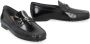 TOD'S Zwarte Leren Vierkante Neus Platte Schoenen Black Heren - Thumbnail 2