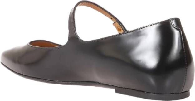 TOD'S Platte ballerina schoenen met band Black Dames