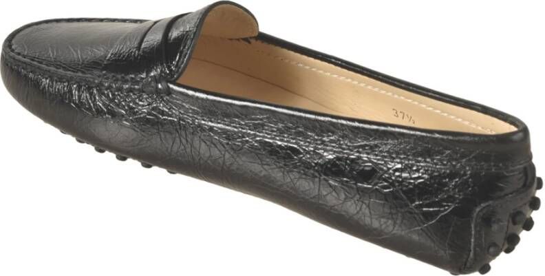 TOD'S Platte Instappers Black Dames