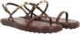 TOD'S Platte Leren Sandalen Brown Dames - Thumbnail 2