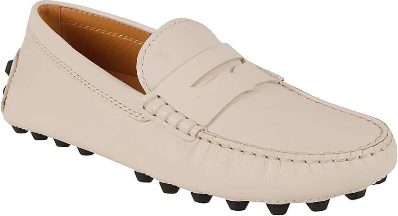 TOD'S Platte Mocassin Schoenen Beige Dames