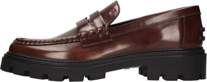 TOD'S Platte schoenen Bruin Brown Dames