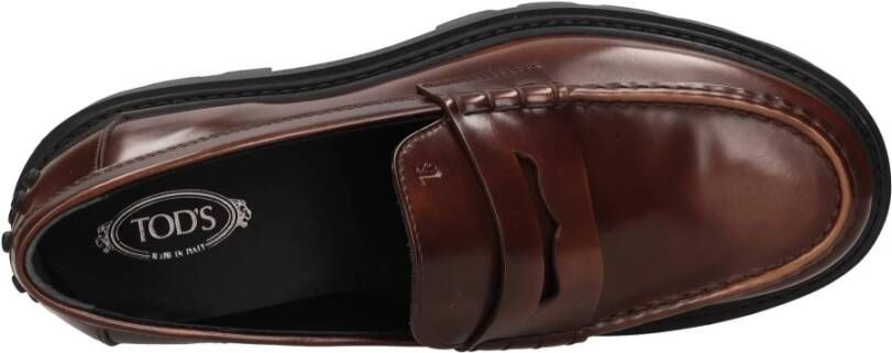 TOD'S Platte schoenen Bruin Brown Dames