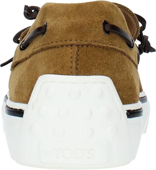 TOD'S Platte schoenen Bruin Brown Heren