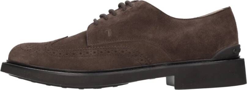 TOD'S Platte schoenen Bruin Brown Heren