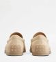 TOD'S Beige Suède Loafer met Logo Detail Beige Heren - Thumbnail 3